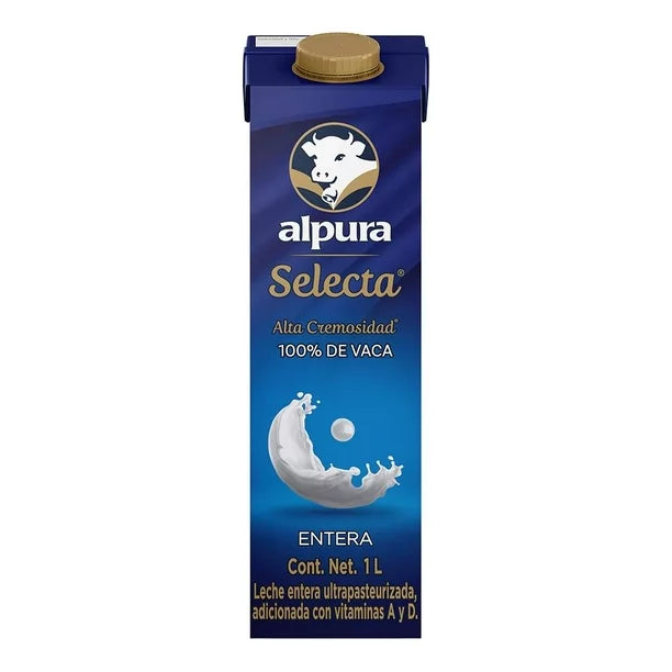 Leche Alpura Selecta Entera Tetrapack - 1 L