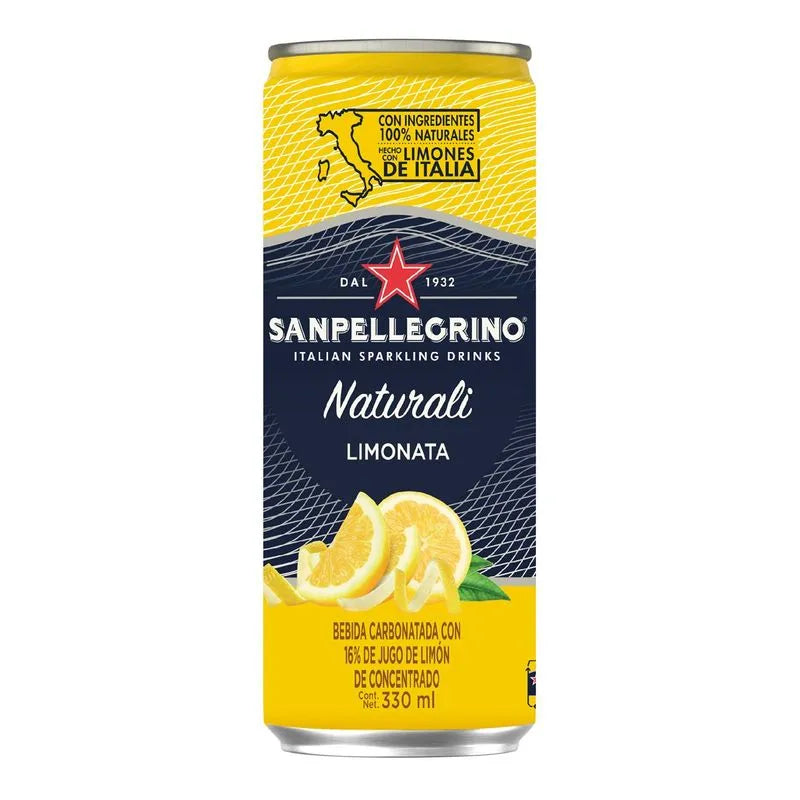 Agua Saborizada San Pellegrino Naturali Limonata - 330 Ml