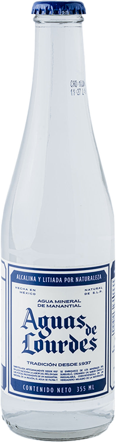 Agua Mineral Agua De Lourdes Premium Vidrio - 355 Ml