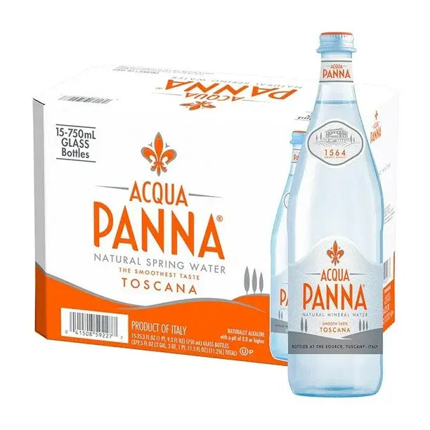 Agua Natural Acqua Panna Vidrio - 750 Ml
