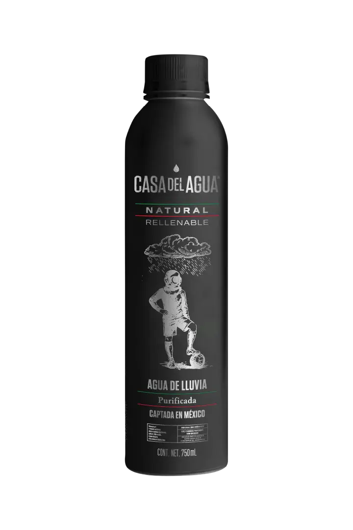 Agua Natural Casa Del Agua Aluminio Edicion Mundial - 750 Ml