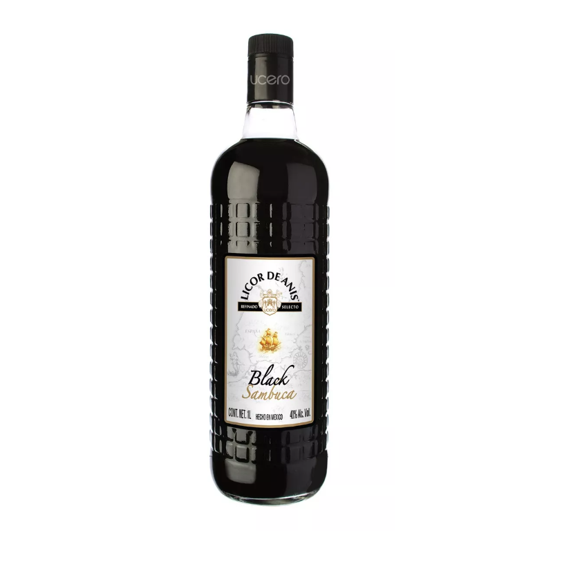 Licor De Anis Ucero Black Sambuca - 1 L