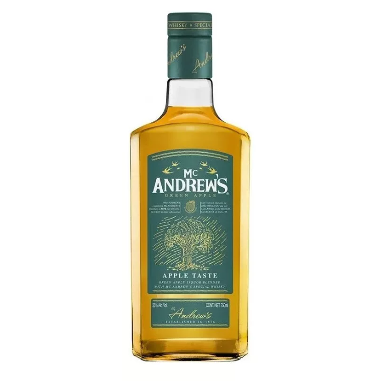 Licor Mc Andrews Green Apple - 750 Ml