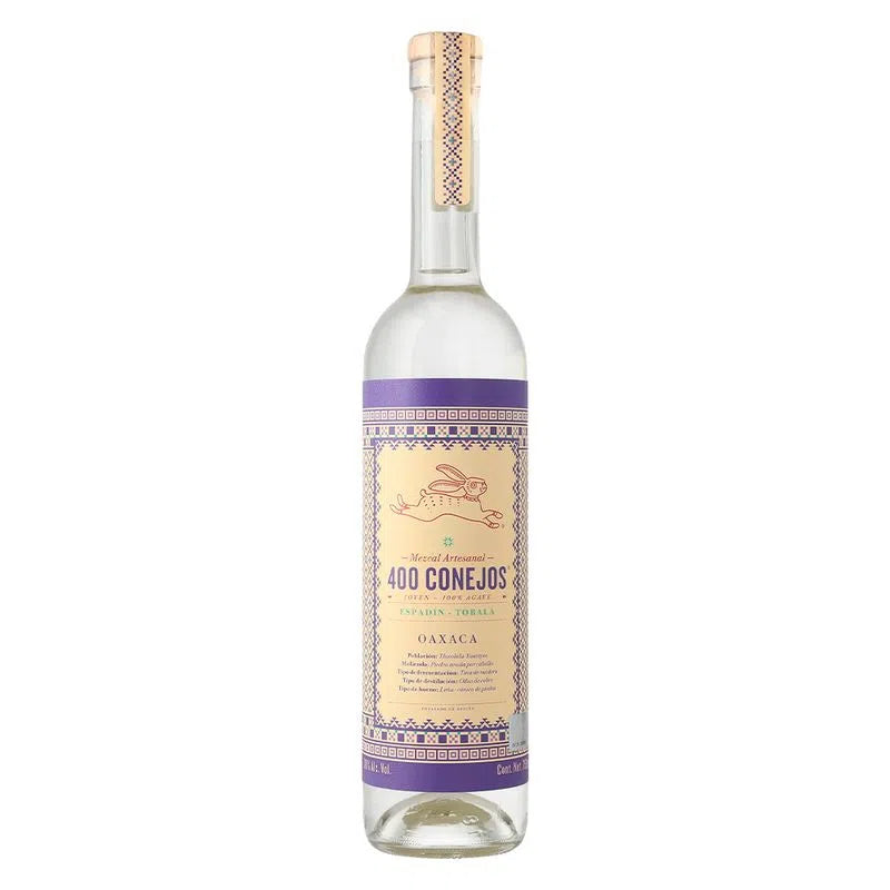 Mezcal 400 Conejos Joven 100% Espadin Tobala - 700 Ml