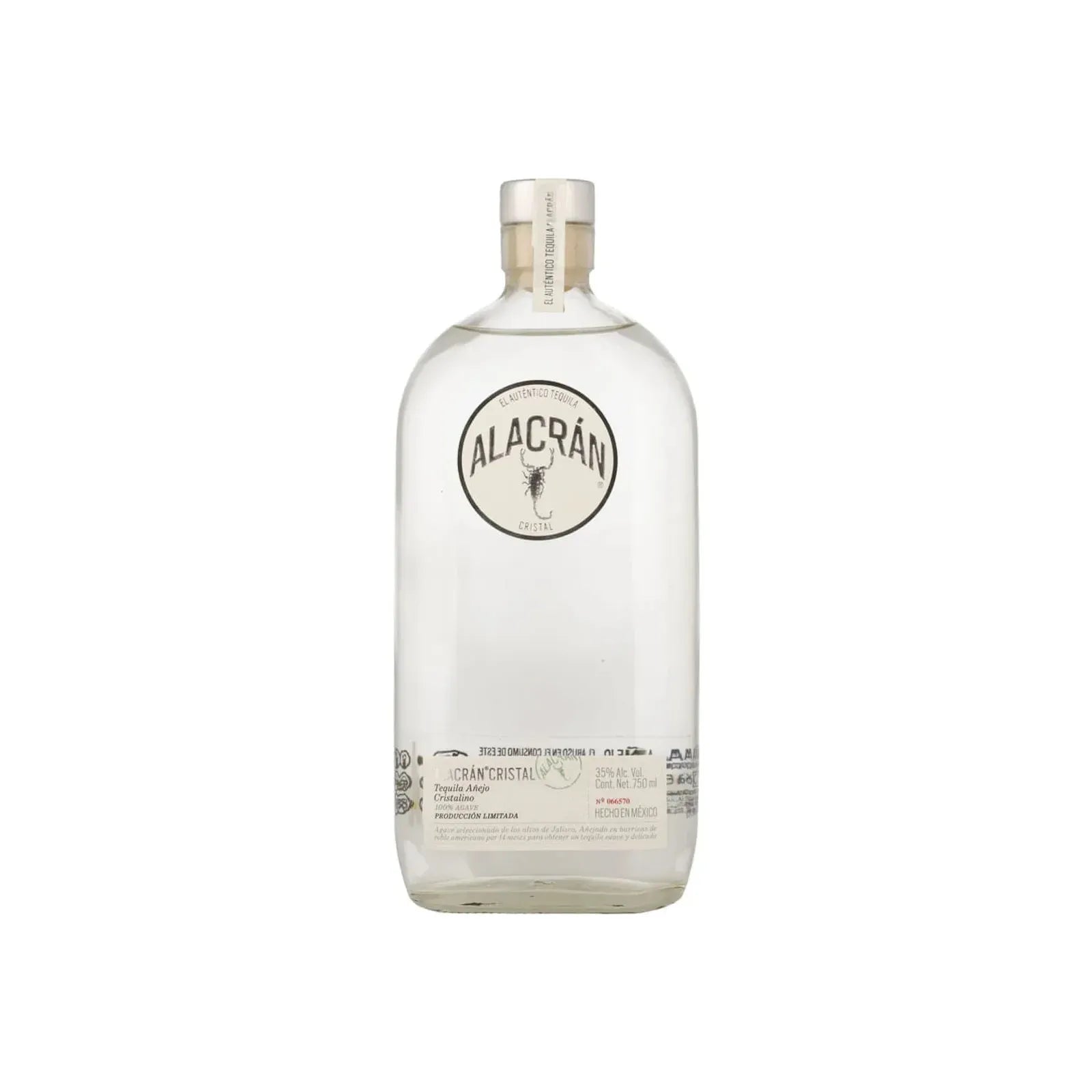 Teq. Alacran Añejo Cristal 100% - 750 Ml