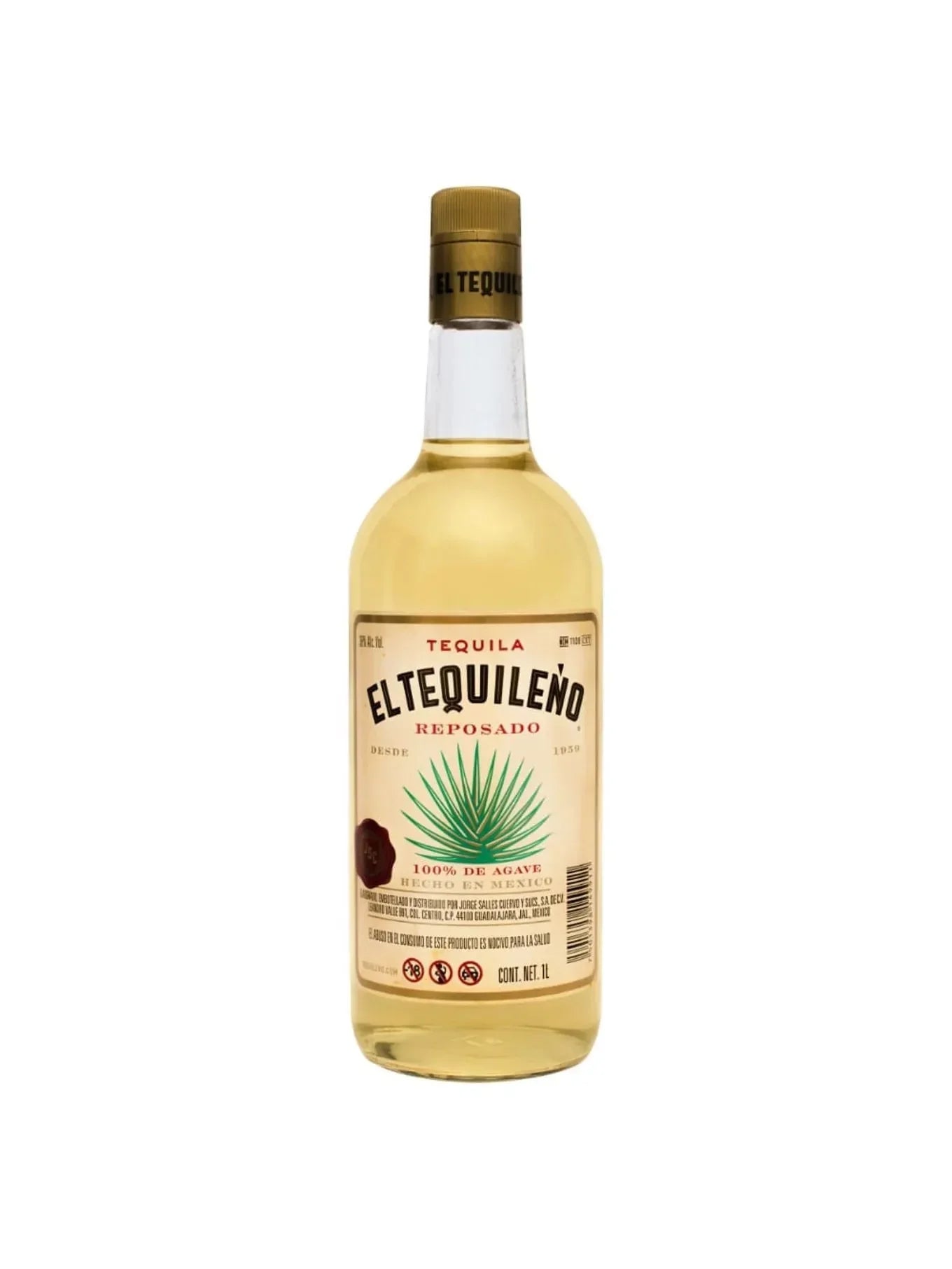 Teq. El Tequileño Rep 100% Gran Rva - 750 Ml
