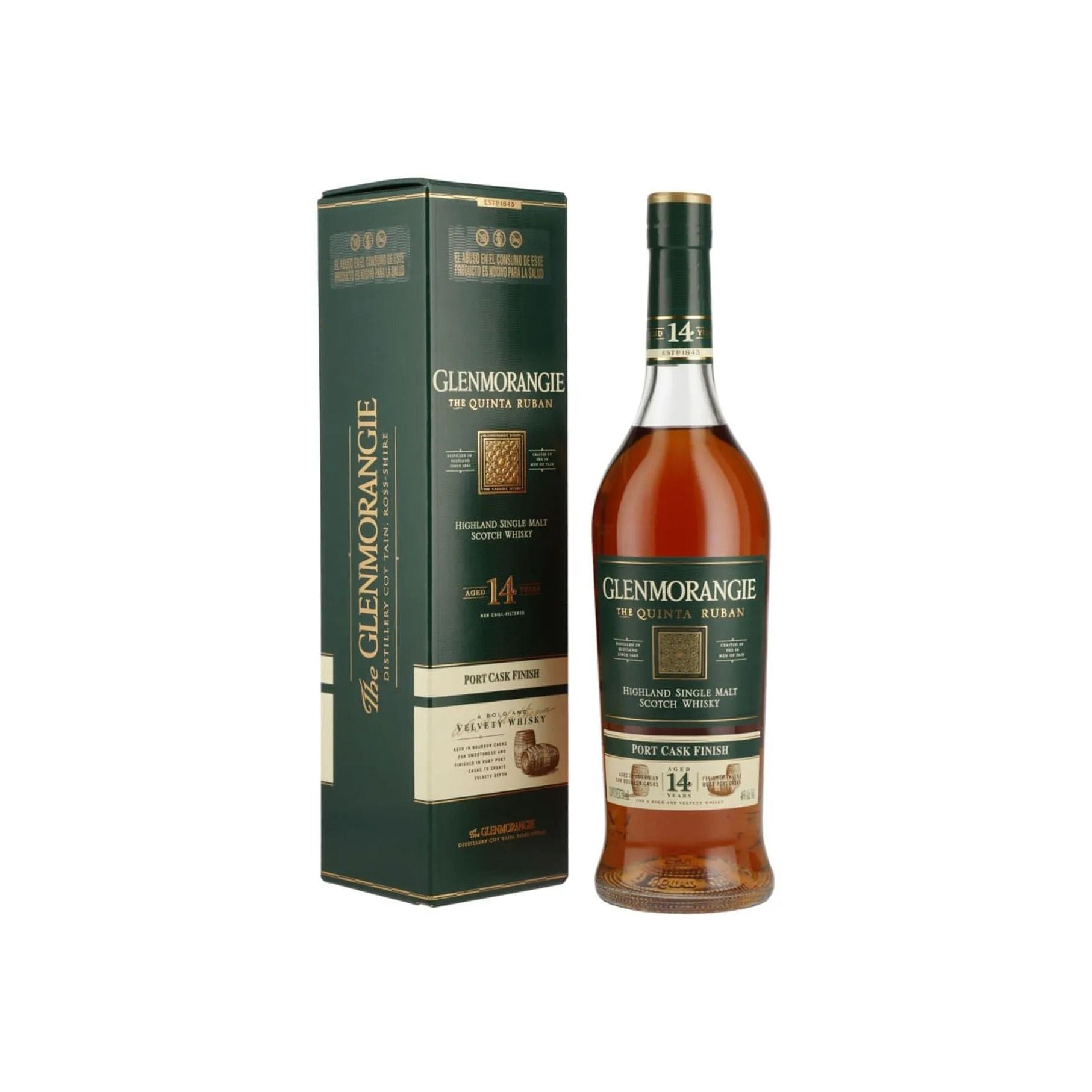 Wky. Glenmorangie 14 Años Quinta Ruban - 750 Ml