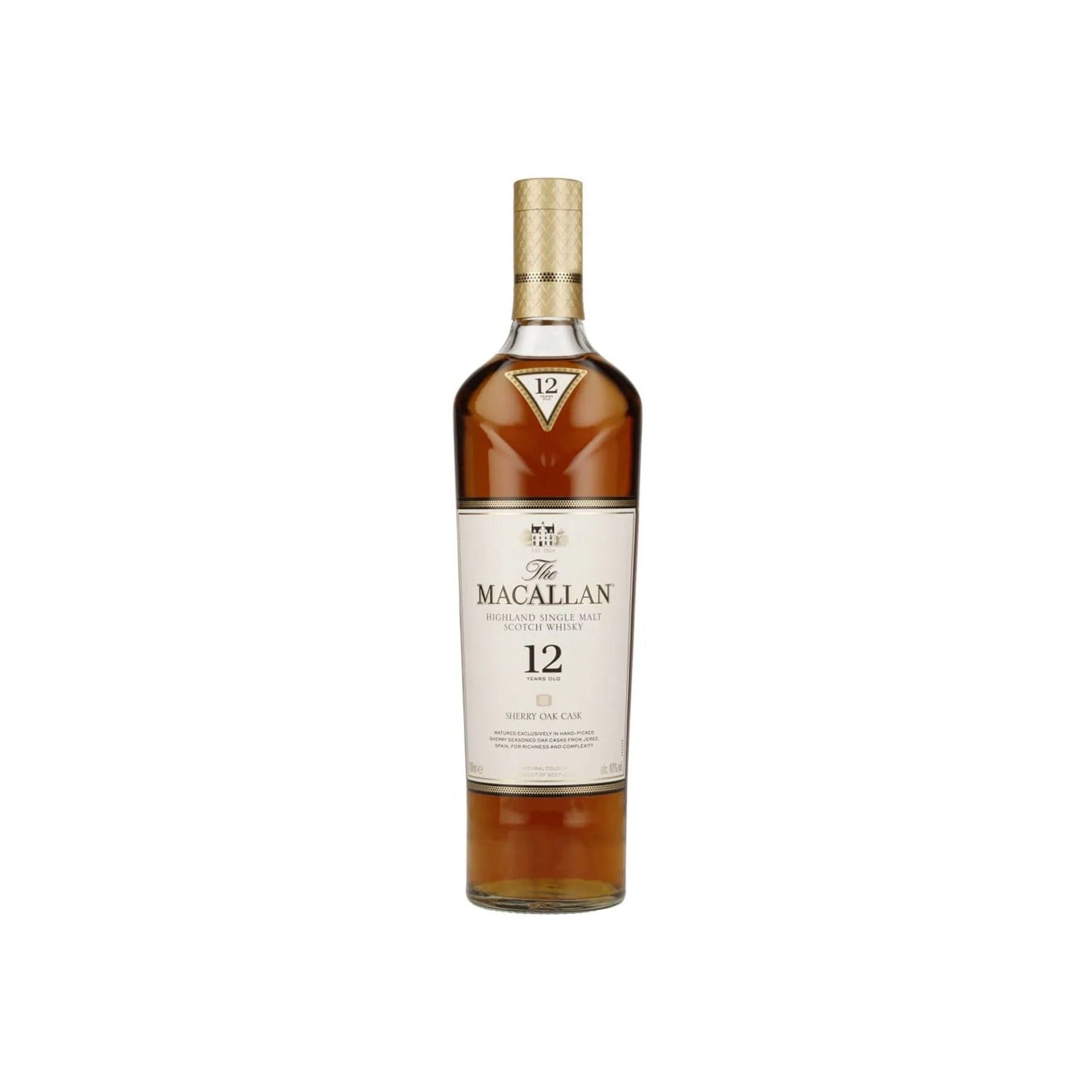 Wky. The Macallan 12 Años Sherry Oak Cask - 700 Ml