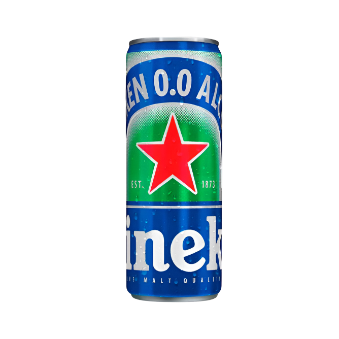 Bebida de Malta sin Alcohol Heineken 0.0 Lata - 355 Ml