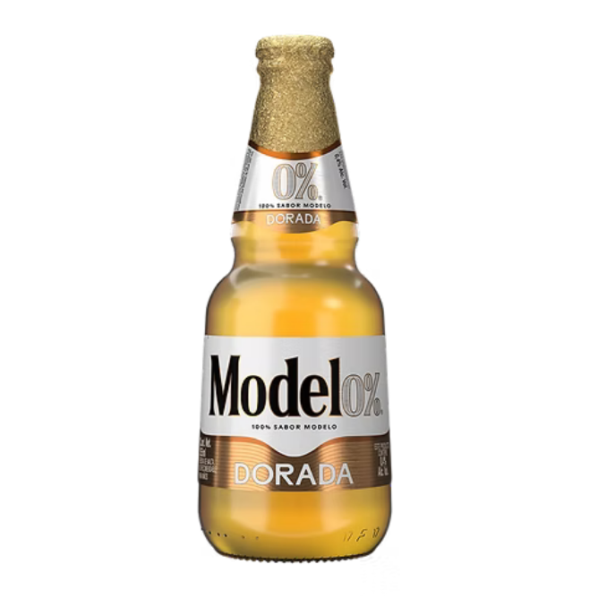 Bebida de Malta Modelo Dorada Cero Vidrio - 355 Ml