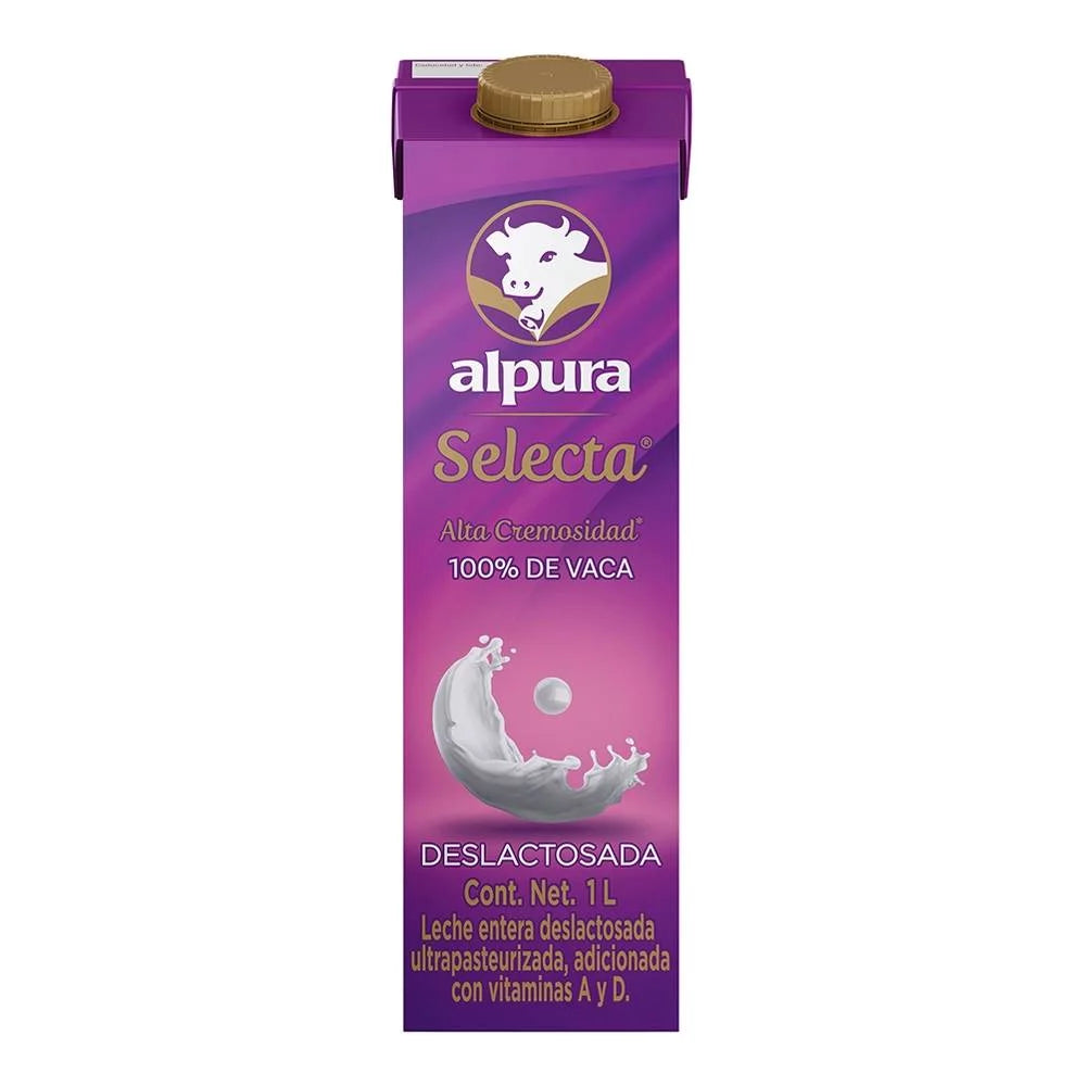 Leche Alpura Selecta Deslactosada Tetrapack - 1 L