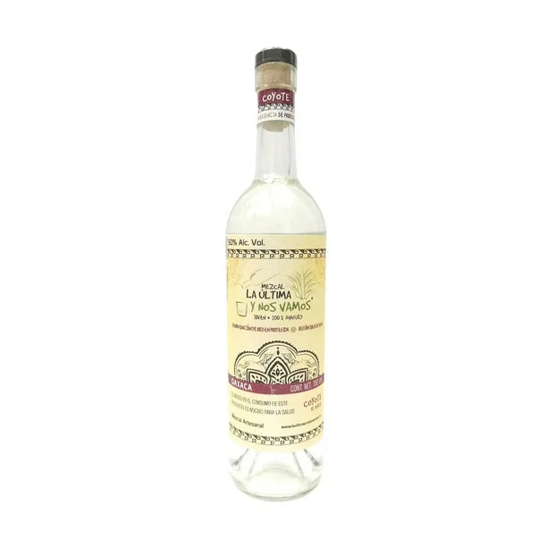 Mezcal La Ultima Y Nos Vamos Joven 100% Coyote - 750 Ml