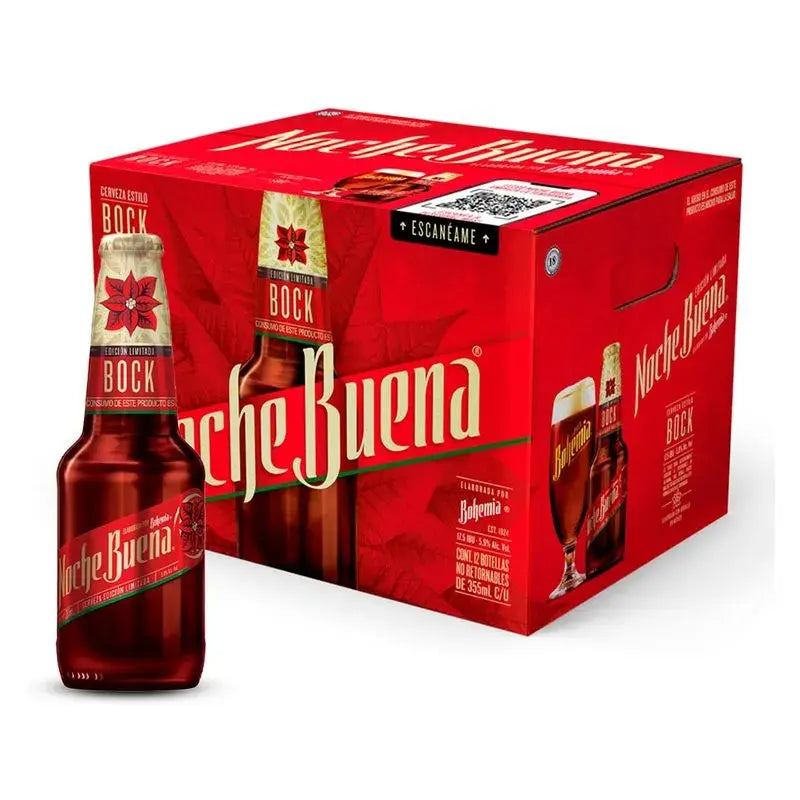 Cerveza Bohemia Noche Buena Vidrio - 355 Ml