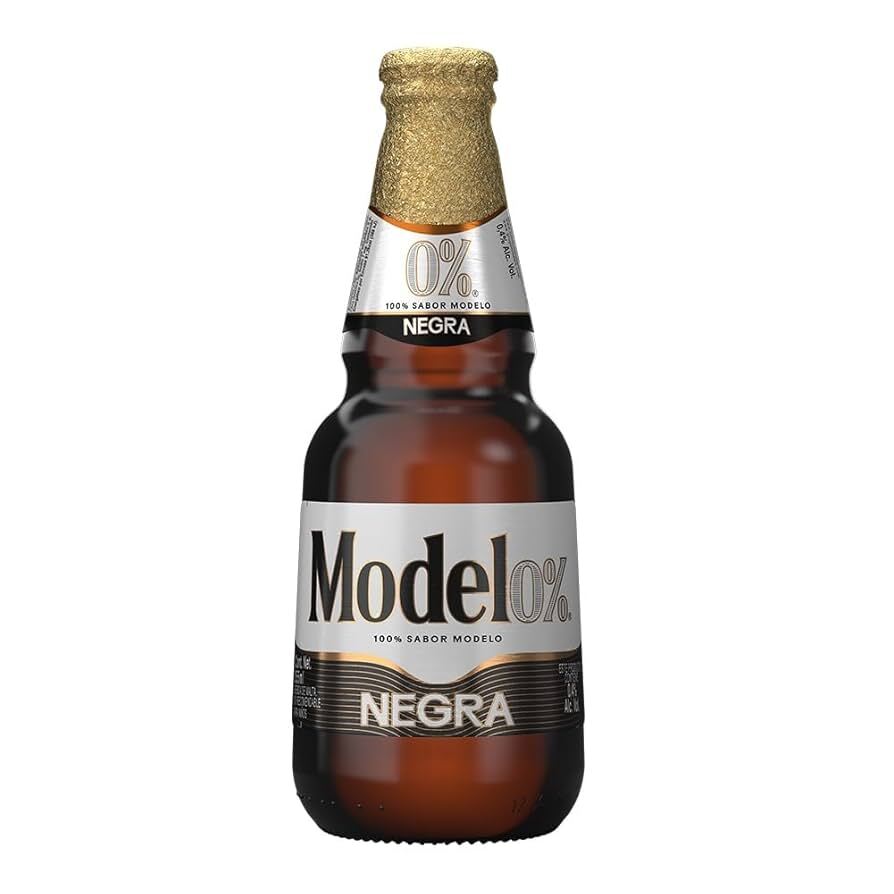 Bebida de Malta Modelo Negra Cero Vidrio - 355 Ml
