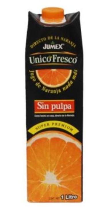 Jugo Jumex Unico Fresco Naranja Sin Pulpa Tetrapack - 960 Ml