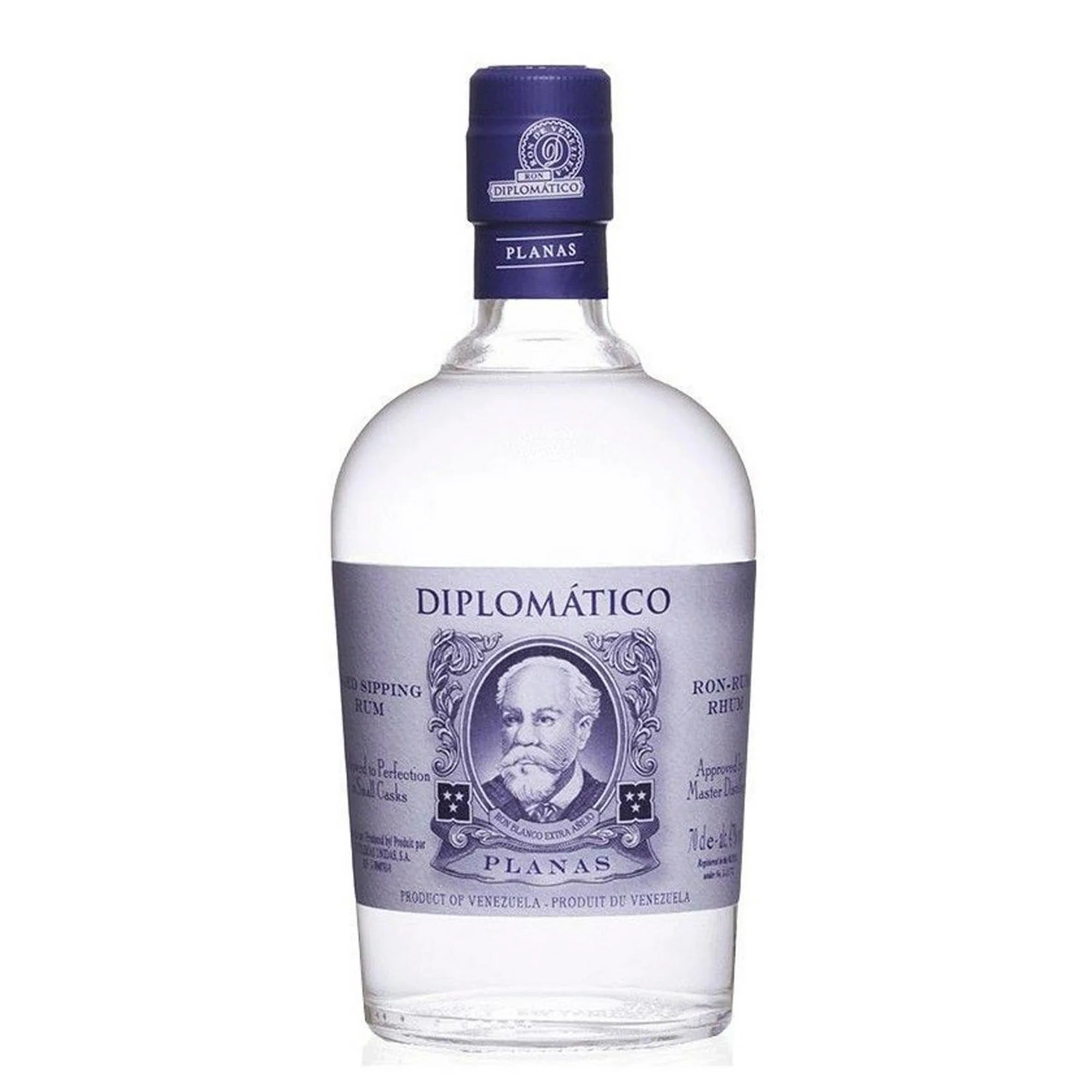 Diplomatico White Extra Aged Flat Rum - 750 Ml