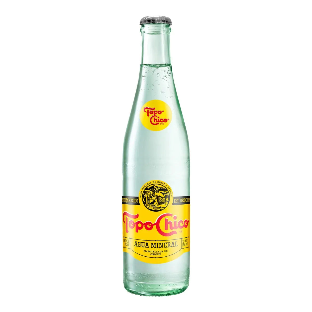 Agua Mineral Topo Chico Vidrio - 355 Ml