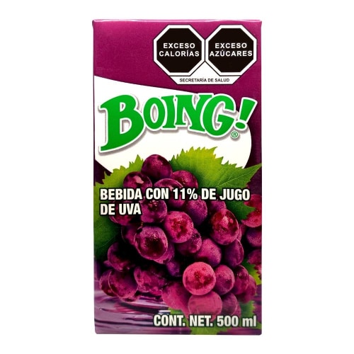 Boing Drink With Grape Juice Tetrapack - 500 Ml