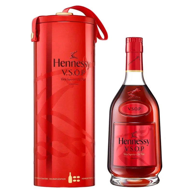 Cognac Hennessy Vsop Est Metalico Rojo - 700 Ml