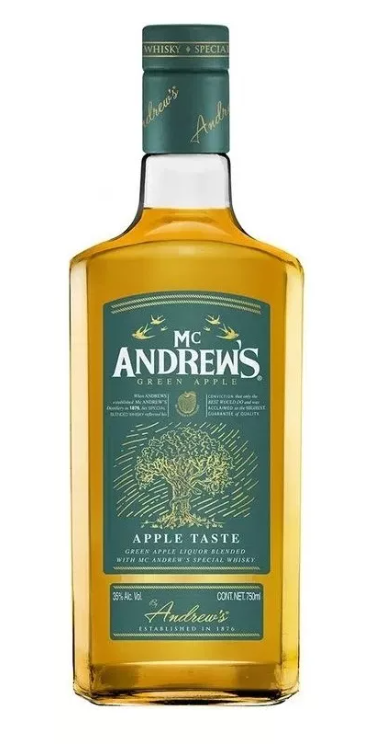 Licor Mc Andrews Green Apple - 750 Ml