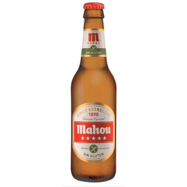 Cerveza Mahou San Miguel 5 Estrellas Sin Gluten Vidrio - 330 Ml