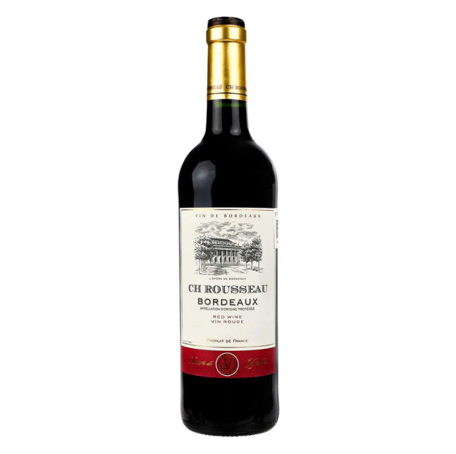 Vino Tinto Ch Rousseau Bordeaux - 750 Ml