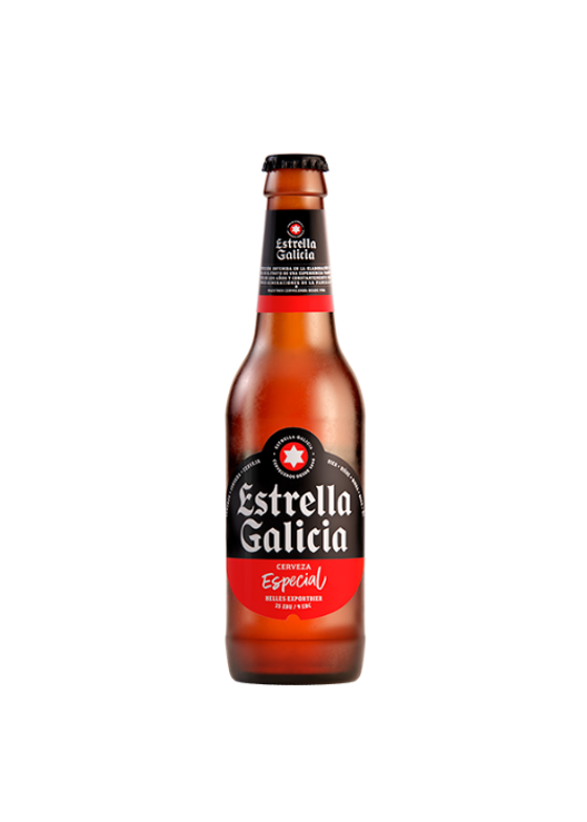 Estrella Galicia Beer Bottle - 355 Ml