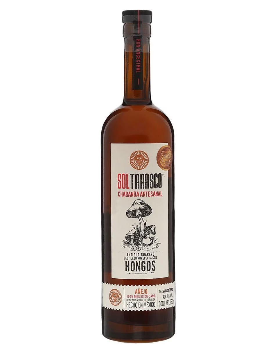 Sol Tarasco Artisanal Charanda Aged Mushrooms - 750 Ml