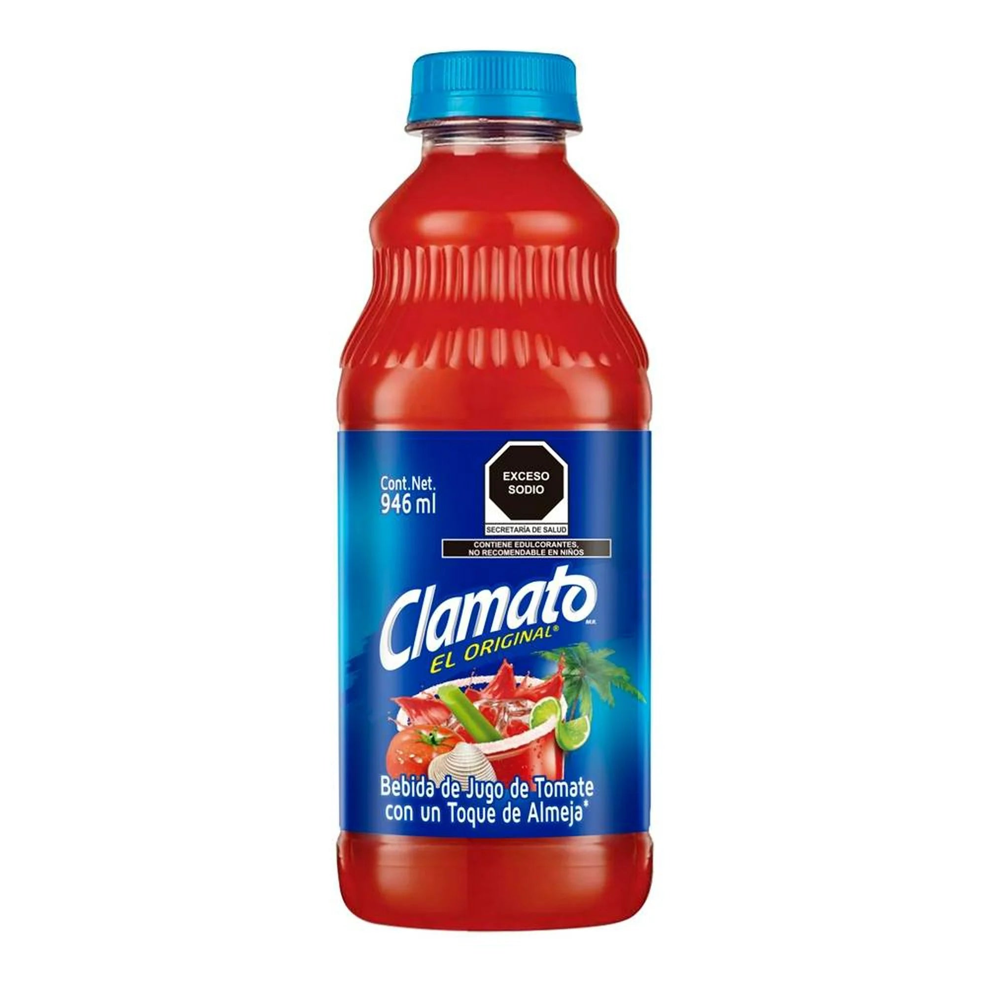 Jugo de Tomate Y Almeja Clamato El Original Pet - 946 Ml