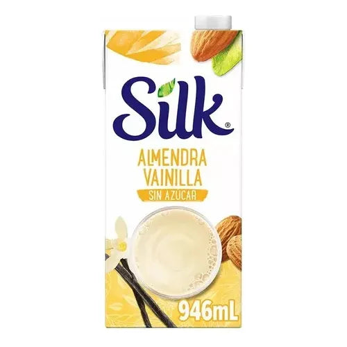 Leche Silk De Almendra Vainilla Sin Azucar Tetrapack - 946 Ml