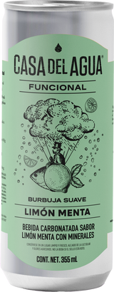 Agua Funcional Casa Del Agua Limon Menta Lata - 355 Ml