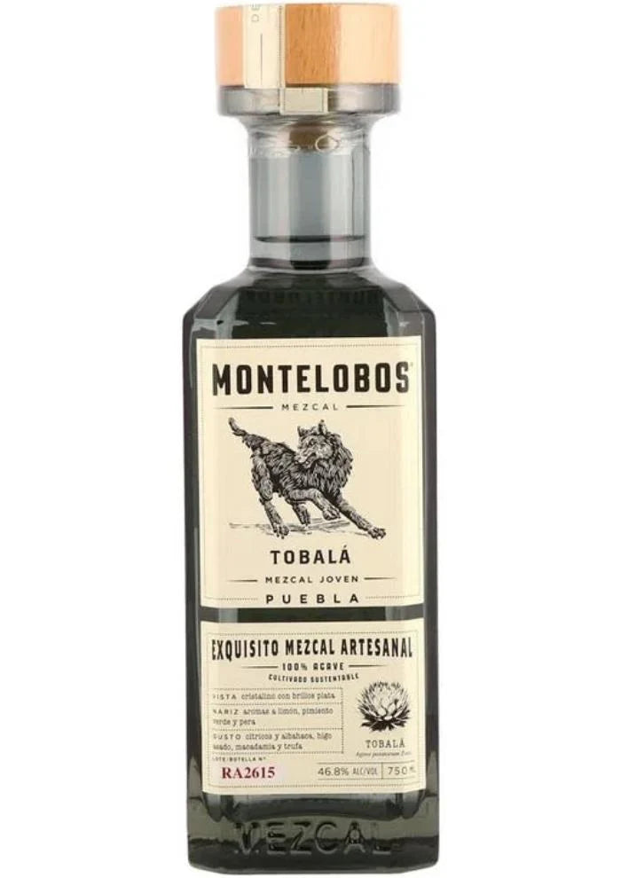 Mezcal Montelobos Joven 100% Tobala - 750 Ml