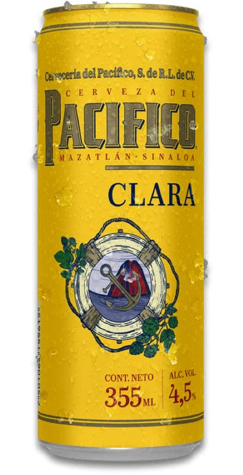 Cerveza Pacífico Clara Lata - 355 Ml