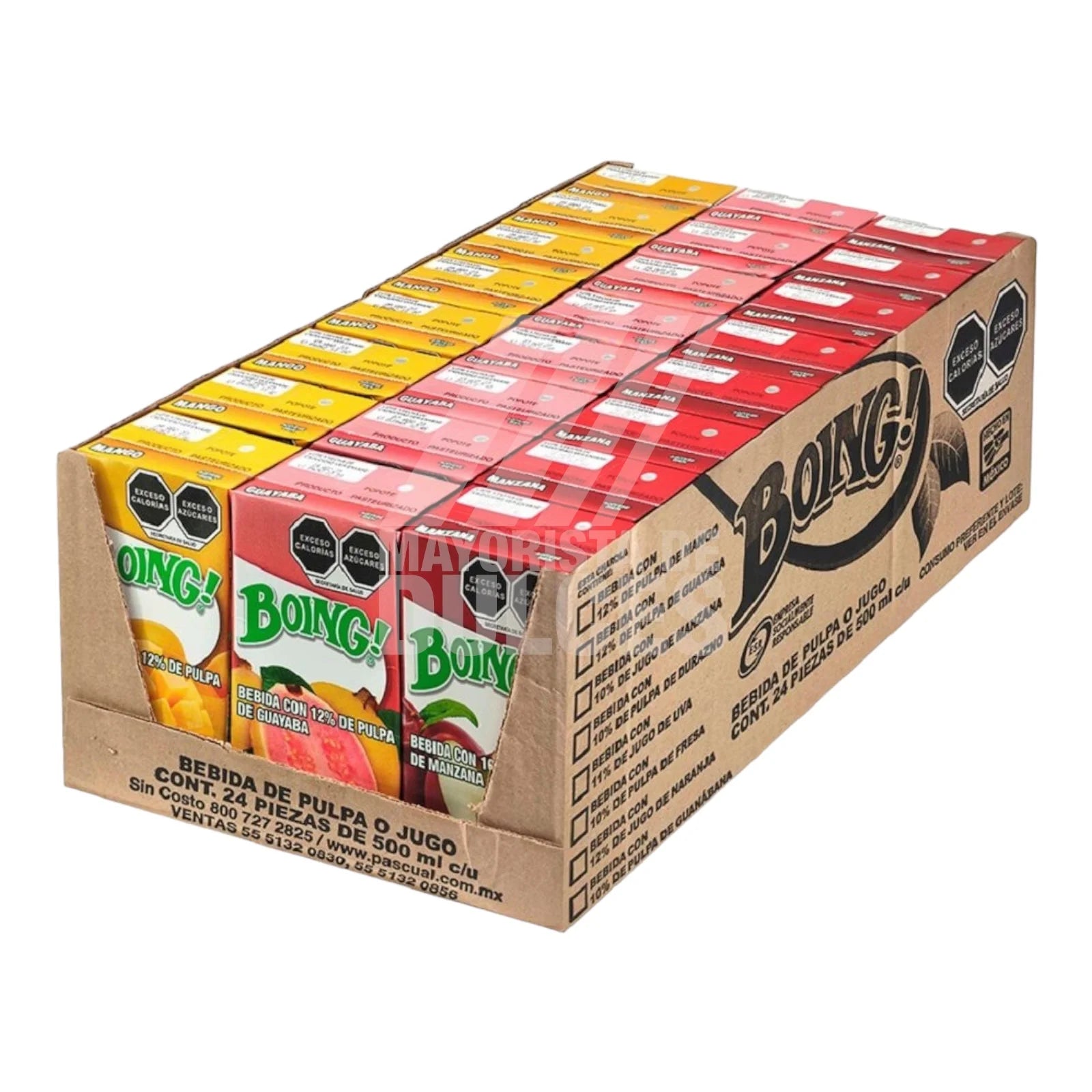 Jugo Boing Caja Surtida (Mango, Manzana y Guayaba) Tetrapack - 500 Ml