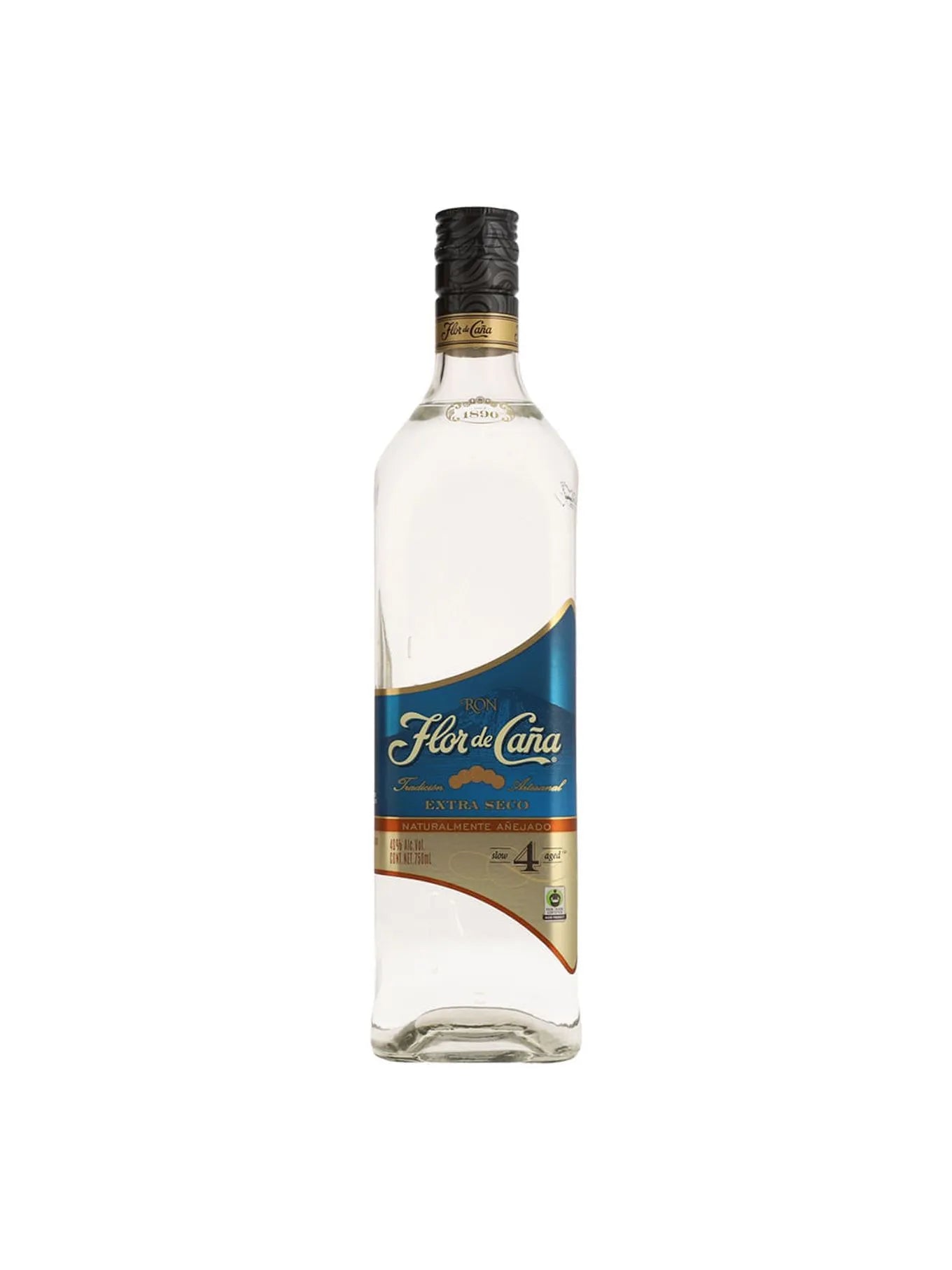 Flor De Caña Extra Dry Rum 4 Years - 750 Ml