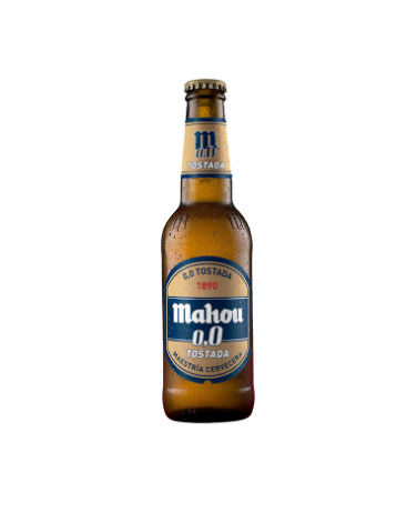 Cerveza Mahou 5 Estrellas 0.0 Tostada Botella - 330 Ml