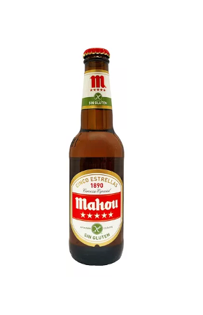 Mahou 5 Star Gluten Free Beer Bottle - 330 Ml