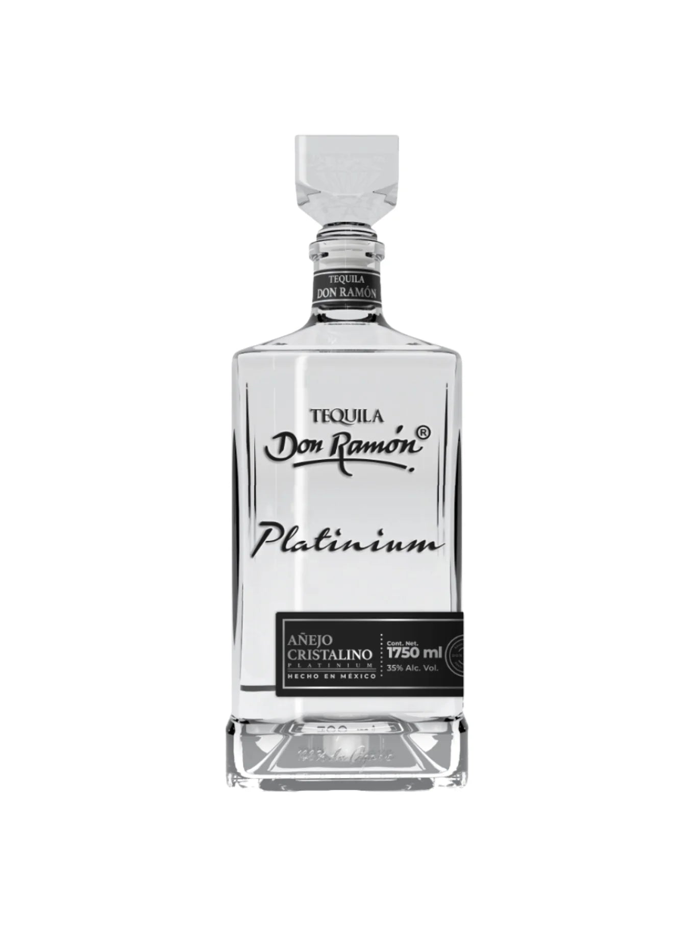 Teq. Don Ramon Platinium Añejo Cristalino 100% - 1.75 L