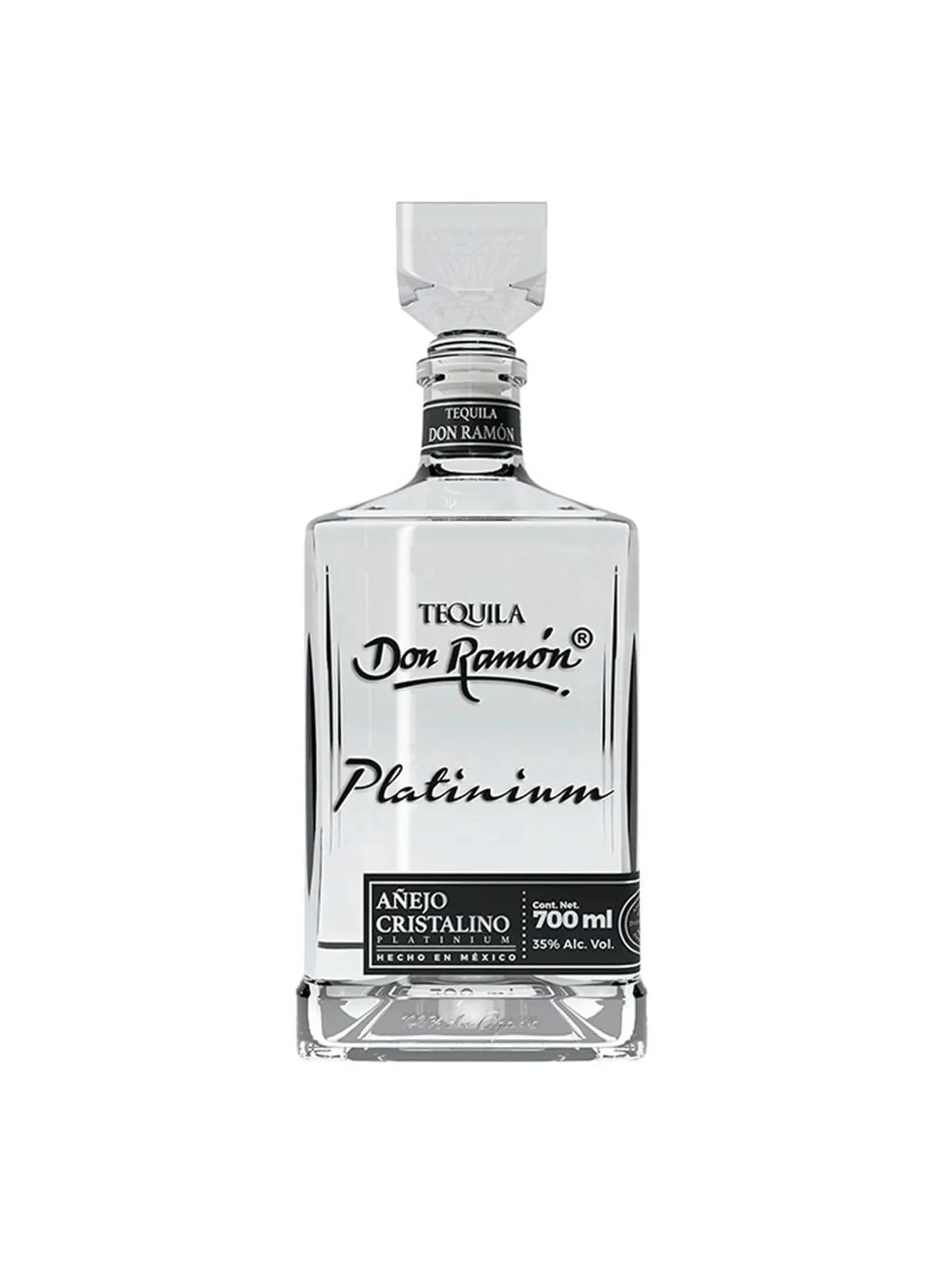 Teq. Don Ramon Platinium Añejo Cristalino 100% - 700 Ml