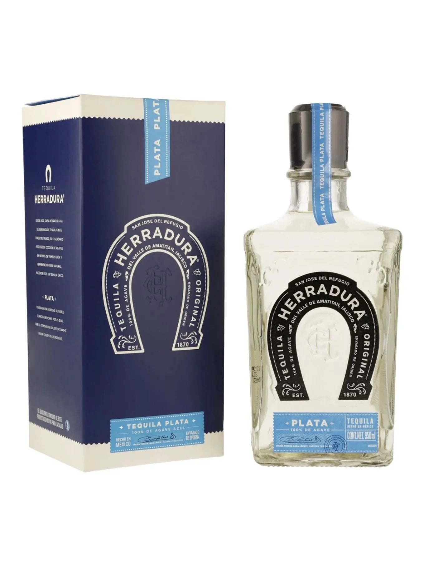 Teq. Herradura Plata 100% - 950 Ml