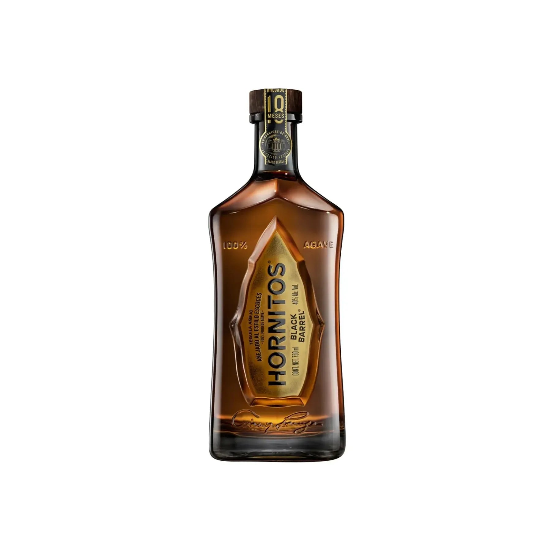 Teq. Sauza Hornitos Black Barrel Añejo 100% - 750 Ml