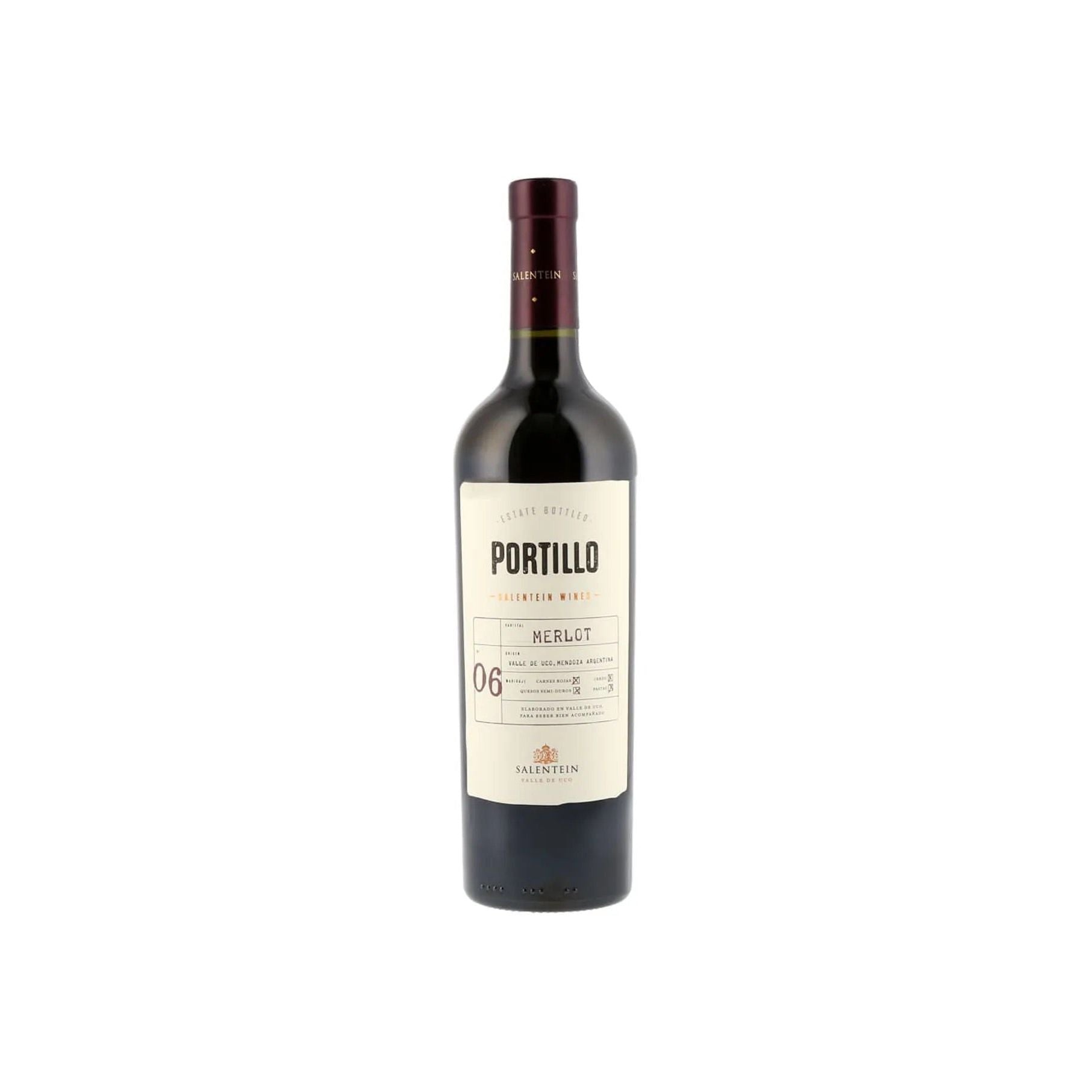 Vino Tinto Portillo Merlot - 750 Ml