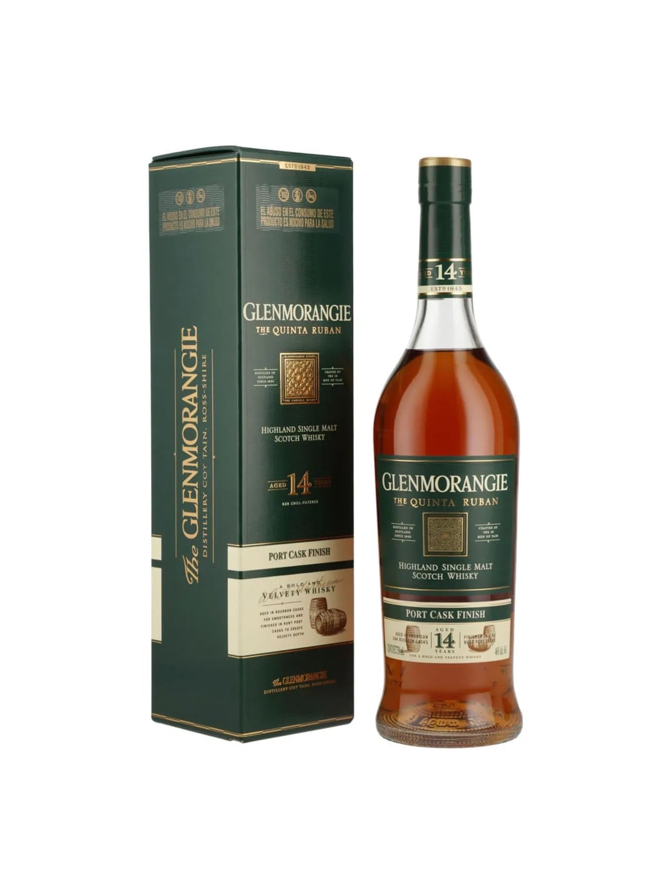 Wky. Glenmorangie 14 Años Quinta Ruban - 750 Ml