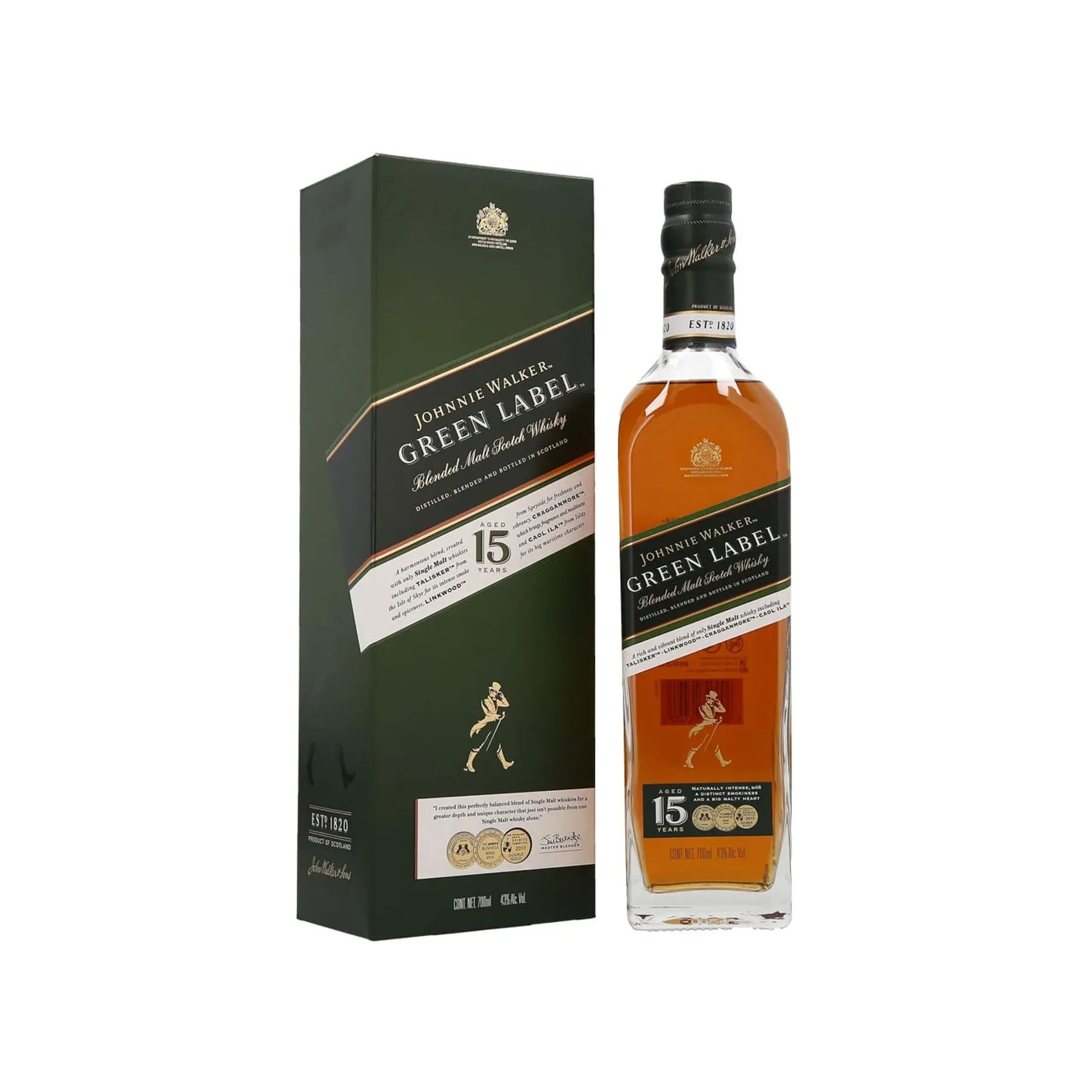 Wky. J. Walker Green 15 Años - 700 Ml