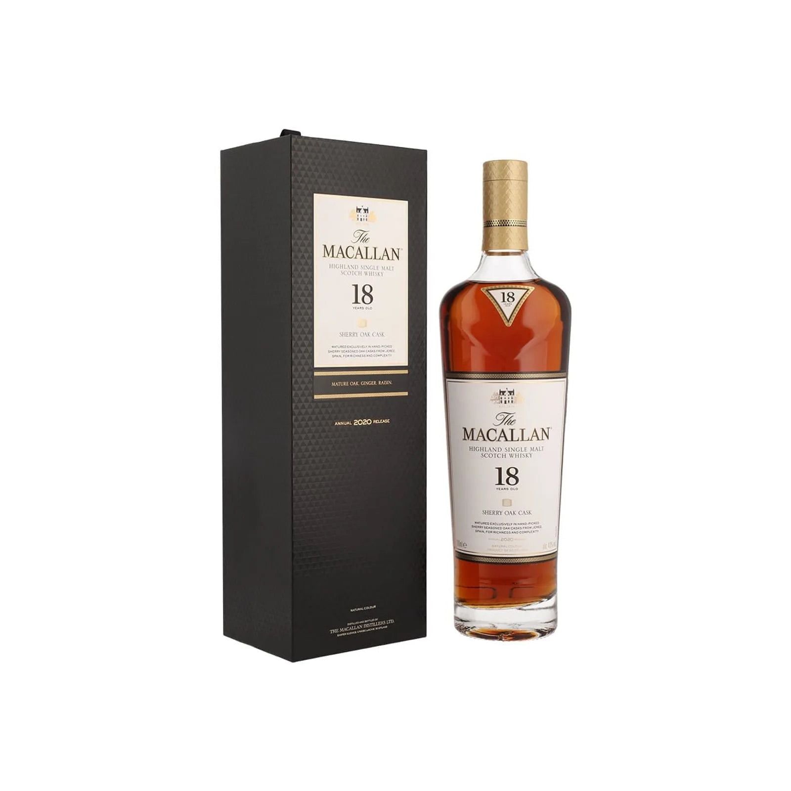 Wky. The Macallan 18 Años Sherry Oak Cask - 700 Ml