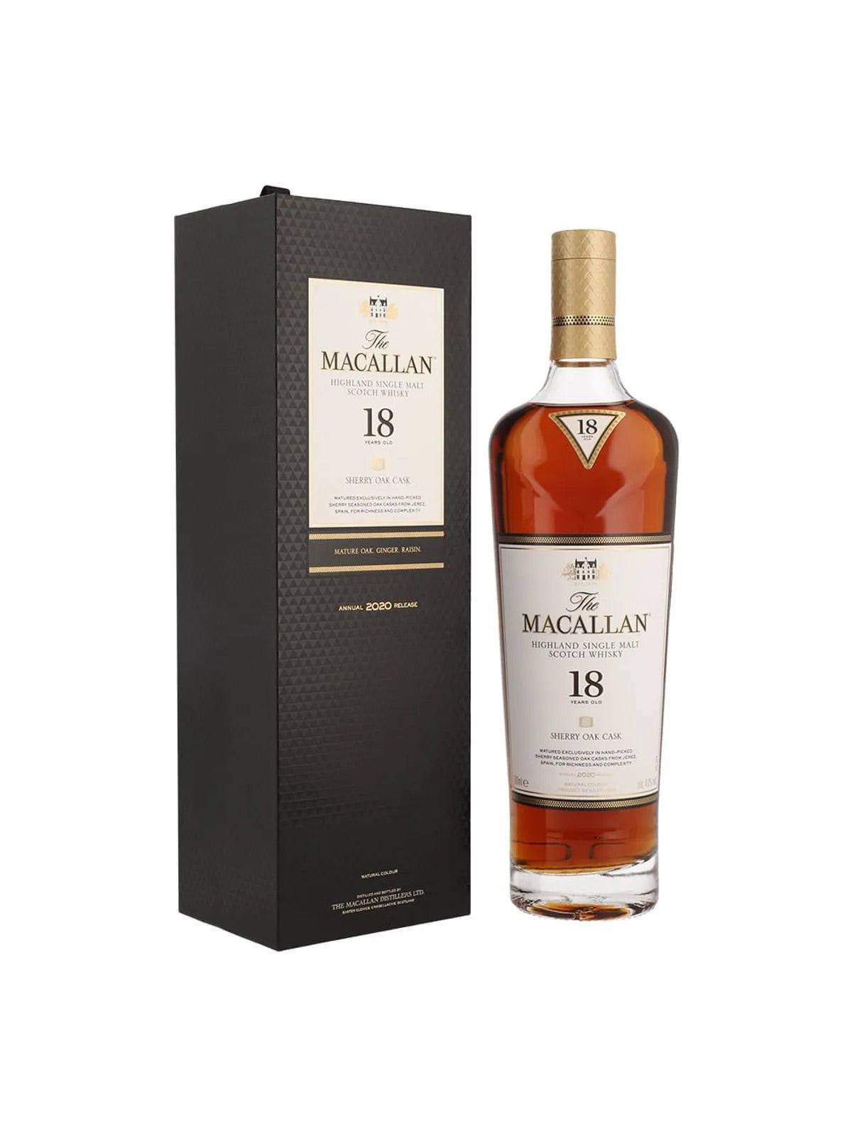 Wky. The Macallan 18 Años Sherry Oak Cask - 700 Ml