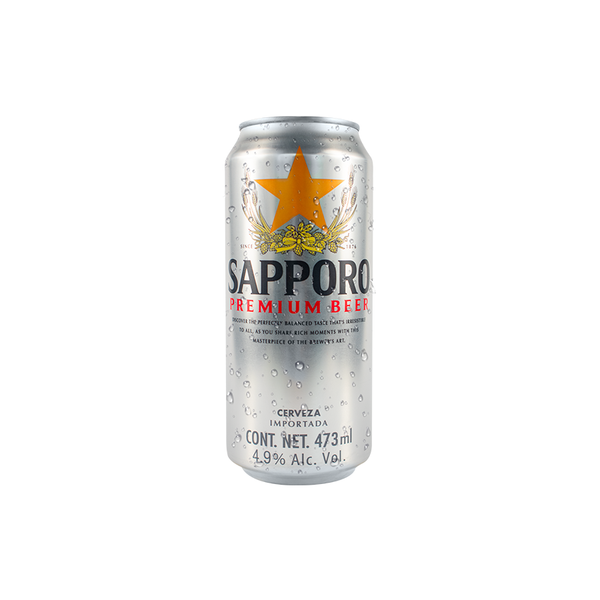 Cerveza Sapporo Beer Premium Lata - 473 Ml